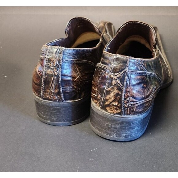 Giorgio Brutini Mens Size 13 M Brown  Leather Square Point Slip on Shoes 178882 - Picture 7 of 14